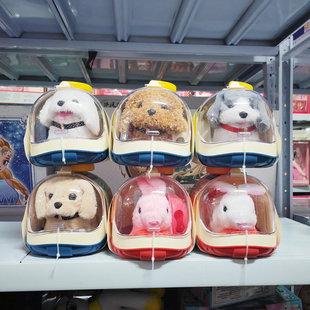 超晟美琪萌宠仿真电动兔子毛绒泰迪比熊金毛哈士奇小狗手提箱玩具