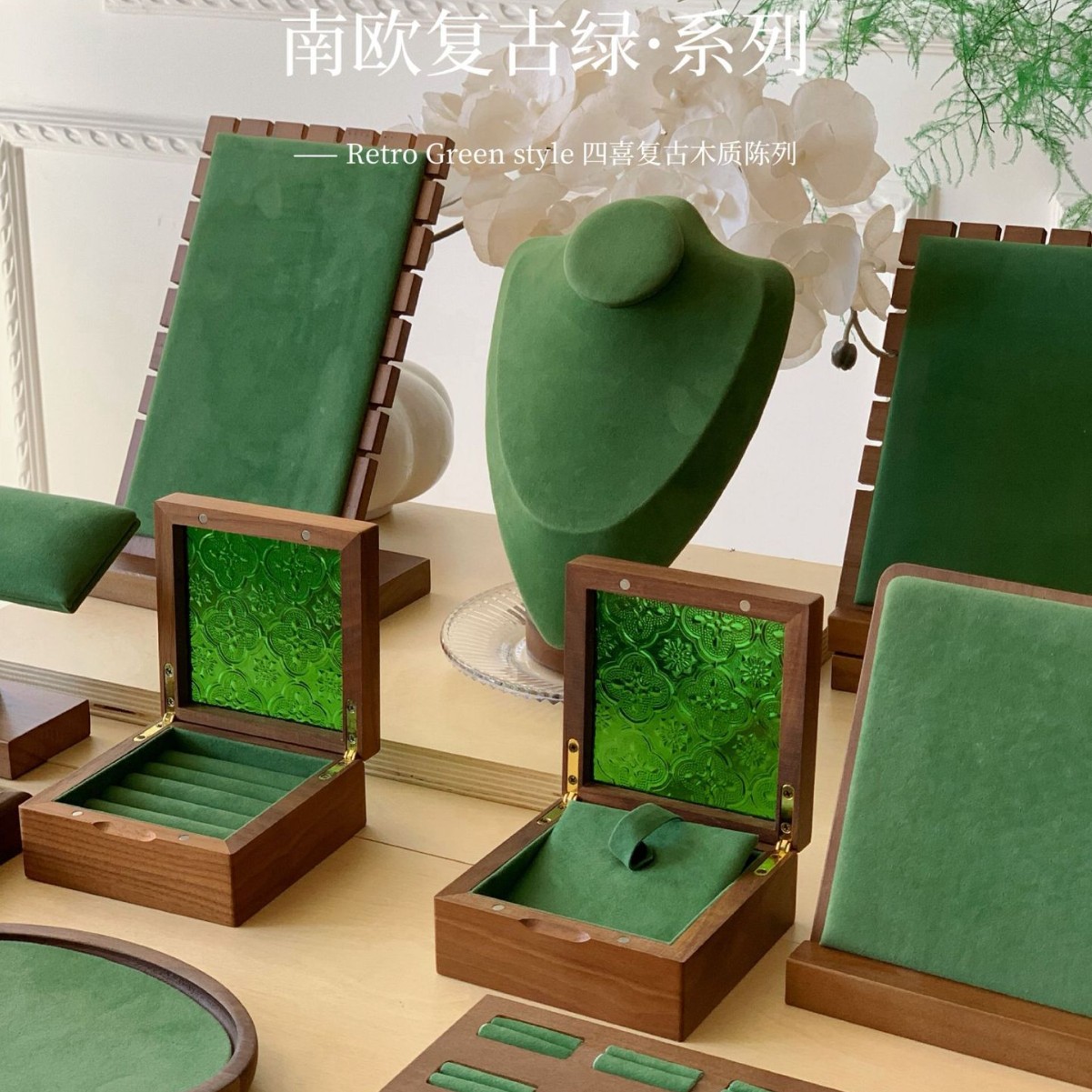 木质项链展示架吊坠模首饰架人台模特脖子珠宝陈列专用架子拍摄