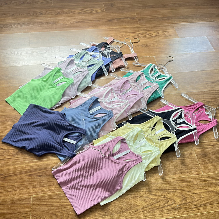 EBB瑜伽背心工字背lulu高弹亲肤