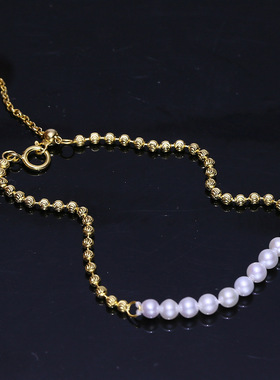 DIY配件S925纯银珍珠手链空托