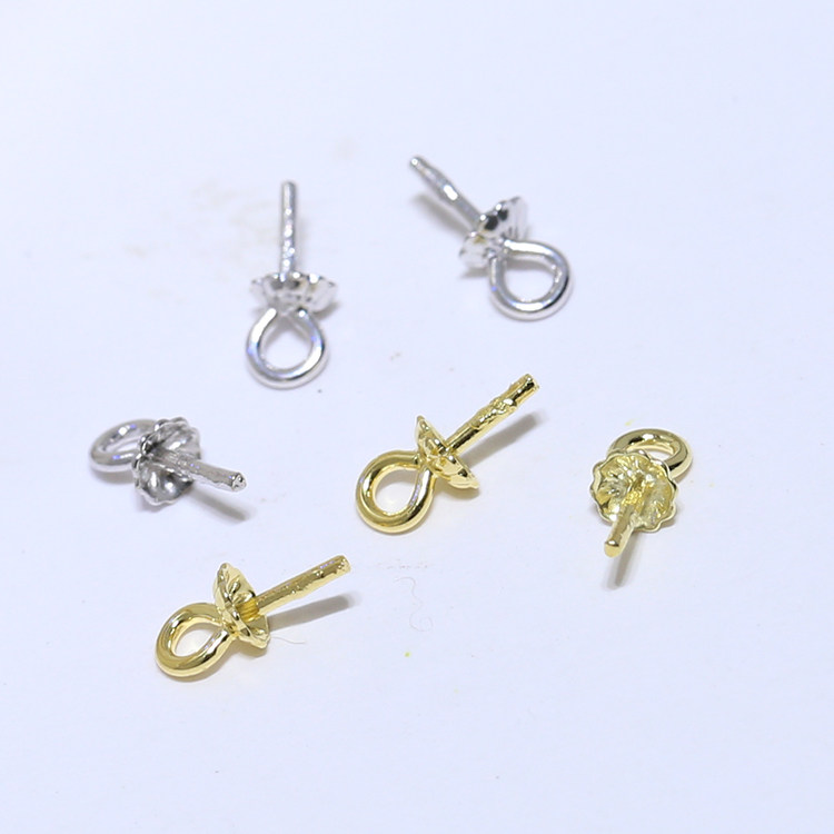 diy纯银半成品手工珍珠