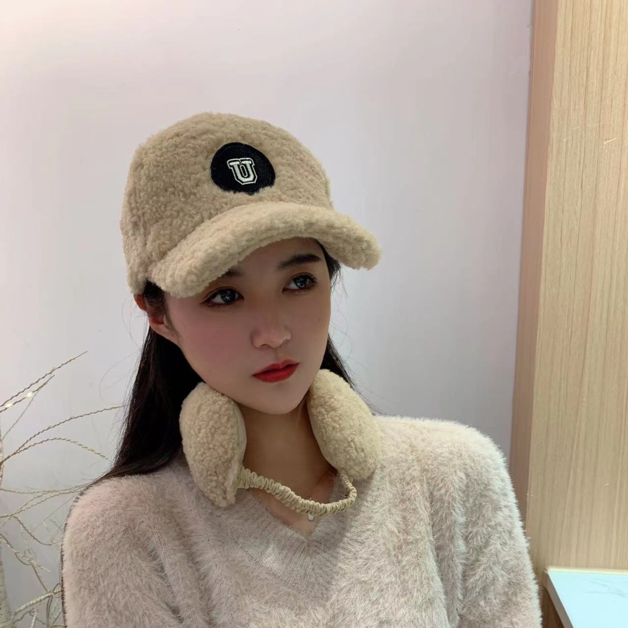 鸭舌帽出游休闲男女秋冬长檐