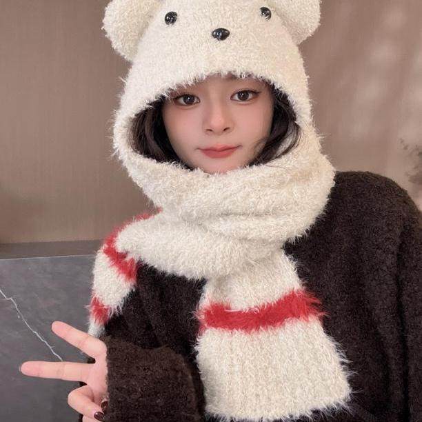 日系可爱小熊毛绒三件套