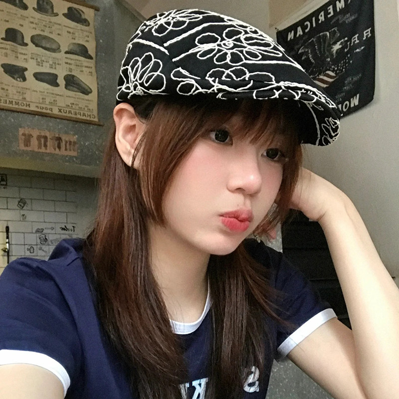 画家帽韩国博主同款春夏季时尚