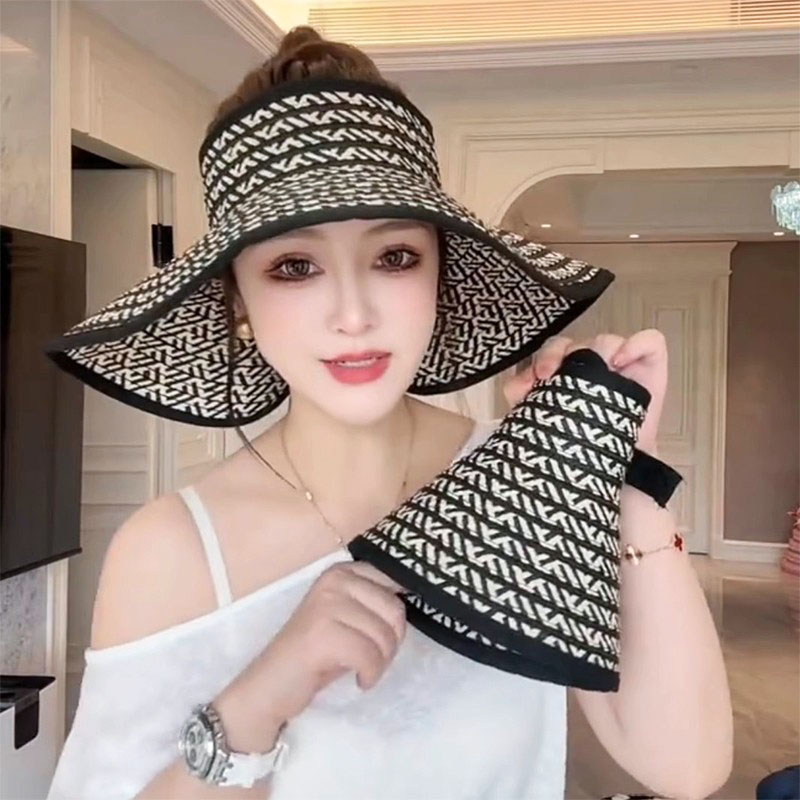 可折叠大檐遮阳防晒帽女夏季草帽