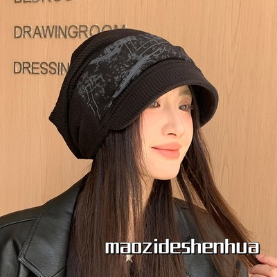 韩版小众短檐堆堆帽子女春秋新款