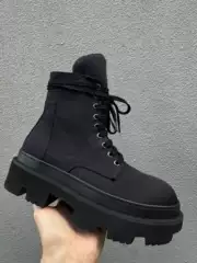 Lace-Up Dark Tribal High-Top Black Warrior R Thick-Soled Platform Height-Increasing Platform Sole O High-Heeled Street Fashion Men's Shoes Boots 5cm