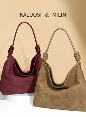 新款韩版包包女秋冬复古鹿皮绒托特包感休闲ins大容量单肩包