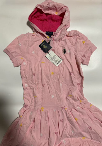 US POLO ASSN女童连衣裙 粉色150/72