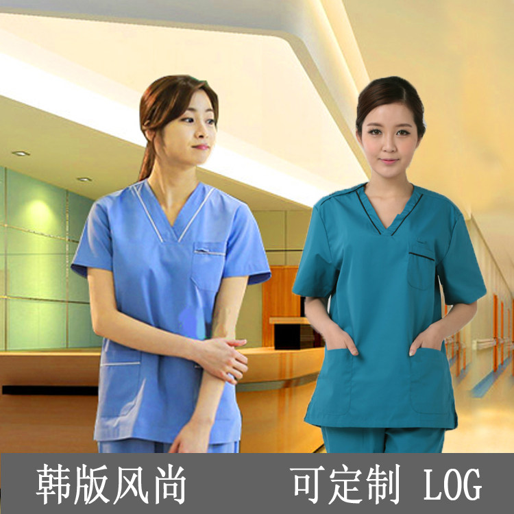 新款韩版分体套装纯棉医生洗手衣