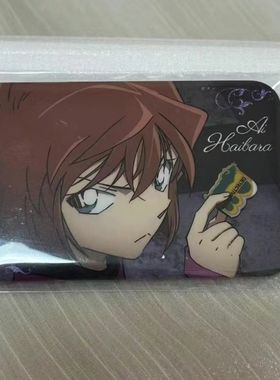 同人谷名侦探柯南cafe万圣节的新娘系列灰原哀高颜值徽章长方形