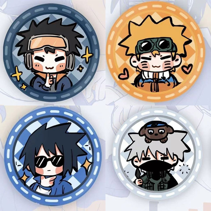 同人谷火影忍者周边吧唧马口铁徽章佐助鼬带土鸣人二次元漫展动漫