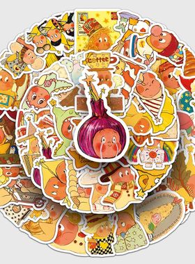 同人谷50张星星人贴纸Twinkle跨境热卖卡通装饰DIY保温杯笔记本