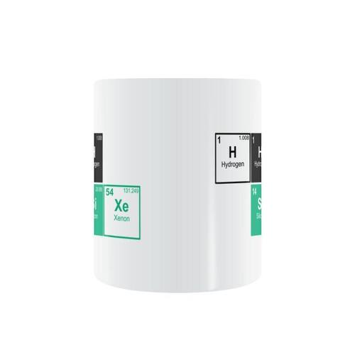 Elements H H si xe mug化学元素氢氢硅氙元素马克杯