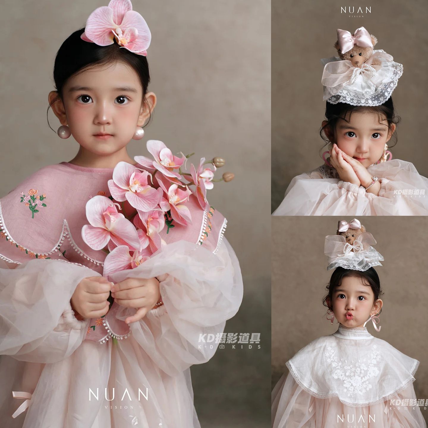 儿童摄影服装肖像油画风影楼拍照片主题女孩艺术照写真服2026新款