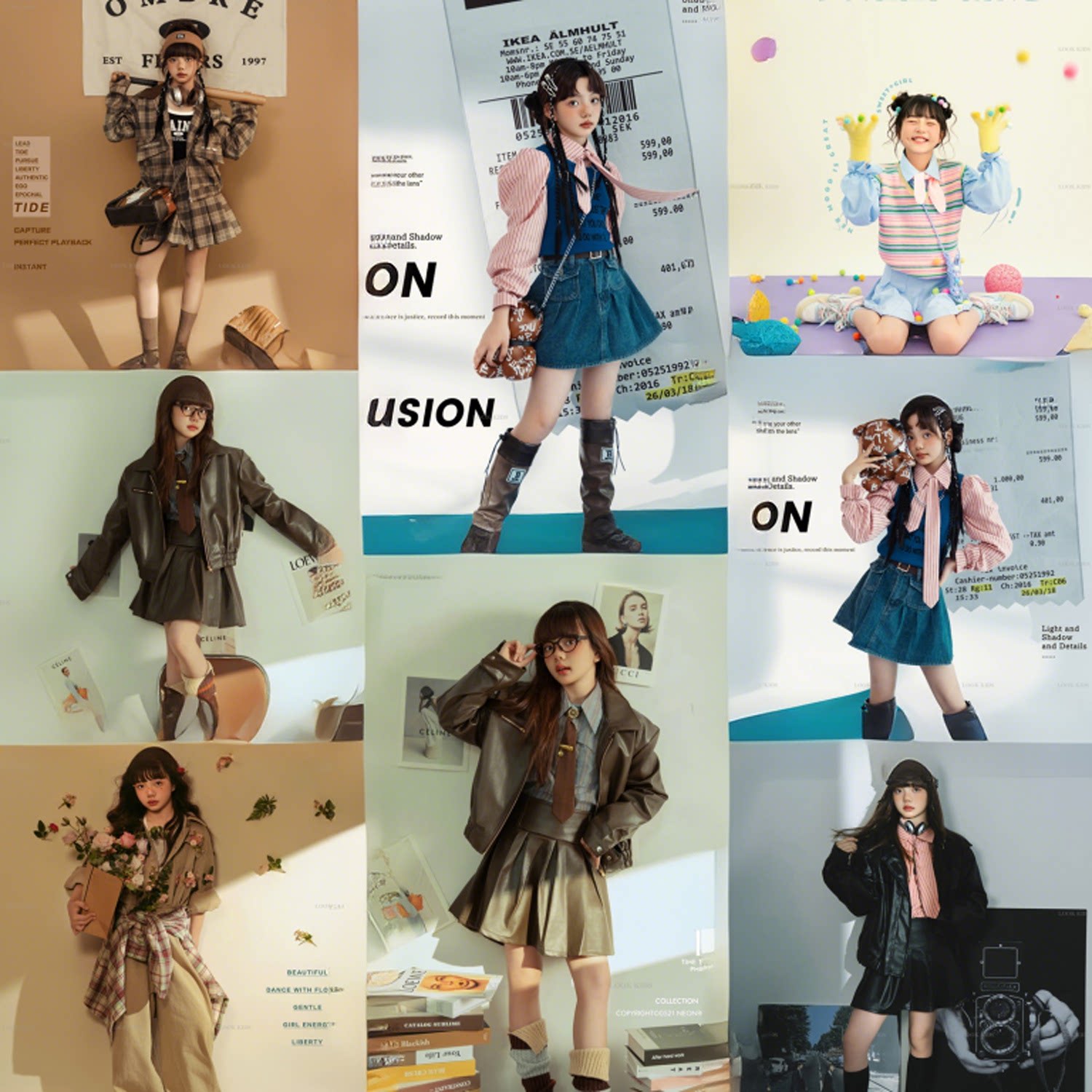 LOOK潮童儿童摄影服装大童女孩男孩生日成人礼影楼拍照主题2026年