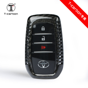 套 RAV4埃尔法碳纤维钥匙壳 CARBON适用于进口丰田阿尔法威尔法