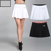 Váy cầu lông trắng retro ngắn gợi cảm năng động sinh viên mới xu hướng thể thao nhẹ nhàng nhảy vuông - Trang phục thể thao