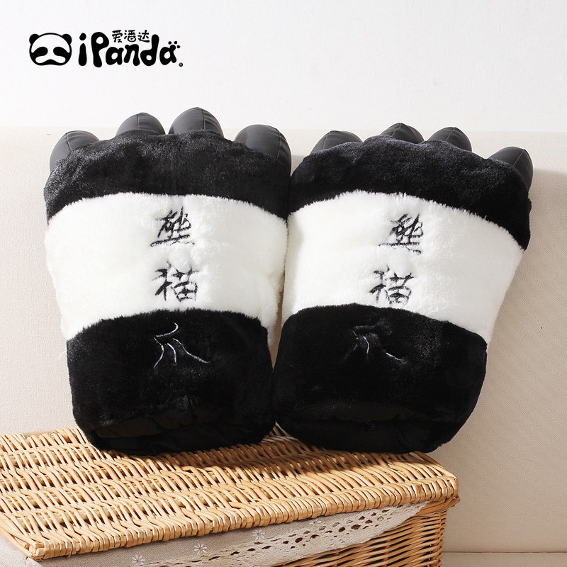 猫爪子加厚熊猫手掌玩具