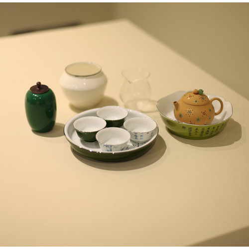 |梅似雪|功夫茶具 工夫茶小茶壶 小茶杯 岩茶小盖碗陶瓷 手绘 - 封面