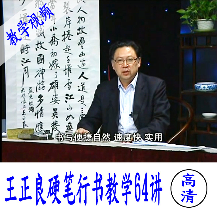 王正良书法纵向书写连笔字字帖成人行书初学者速成子贴练字视频