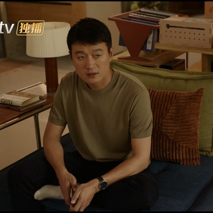 我的后半生沈青佟大为同款短袖T恤男轻熟打底圆领弹力半袖体恤男