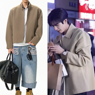 复古百搭简约宽松夹克外套男 美式 骄阳似我林屿森宋威龙同款 春秋季