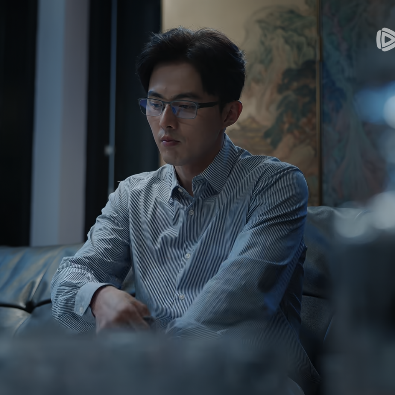 年少有为彭昱畅周暮岩叶祖新同款条纹免烫衬衫男长袖春秋休闲衬衣