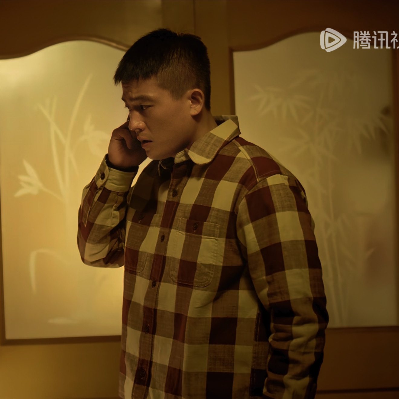 刑警的日子刘子明欧豪同款男女日系竹节棉格子长袖衬衫外套情侣