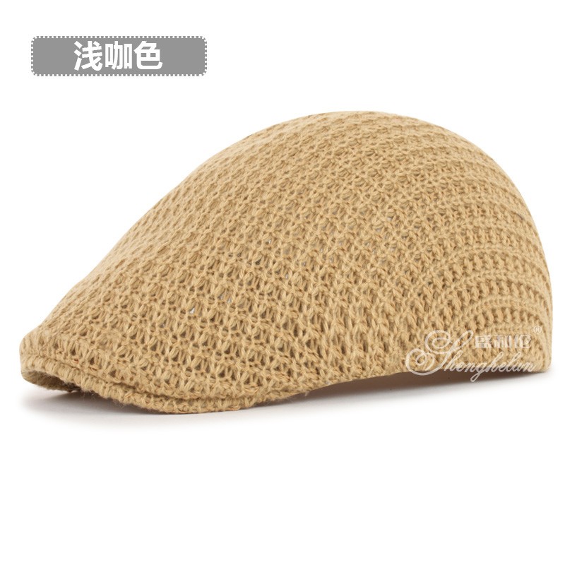 男士夏天透气春夏户外鸭舌帽子