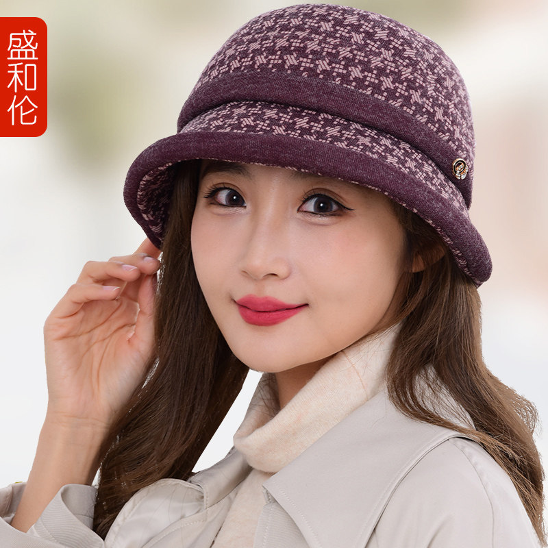格纹女帽加棉加厚中老年盆帽秋冬潮款妈妈帽逛街2025渔夫帽显脸小,服饰配件/皮带/帽子/围巾,帽子,淘宝优惠券,粉丝福利购,淘宝优惠卷
