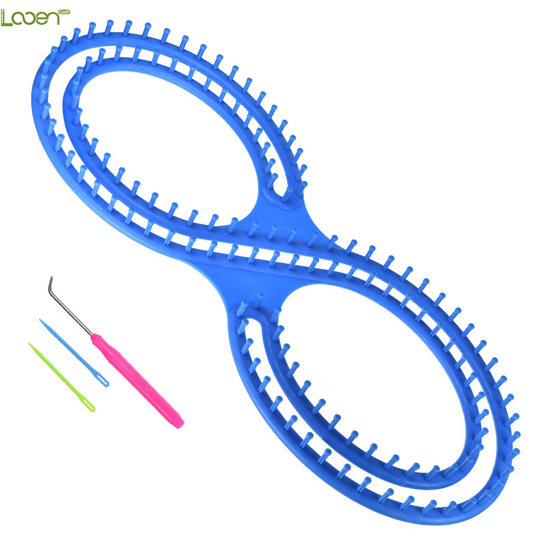 diy塑料围巾编织器地毯钩针