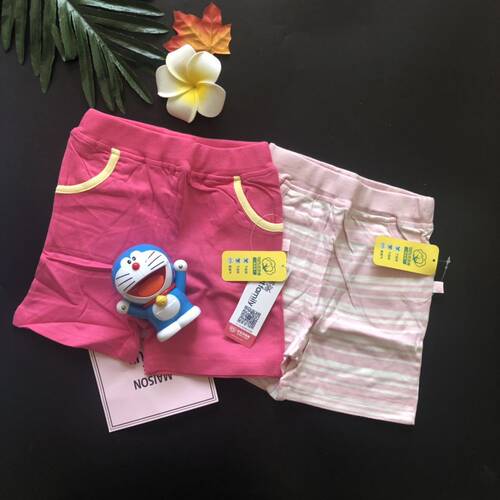 乐友greatkid女童炫色纯棉短裤两件套90码