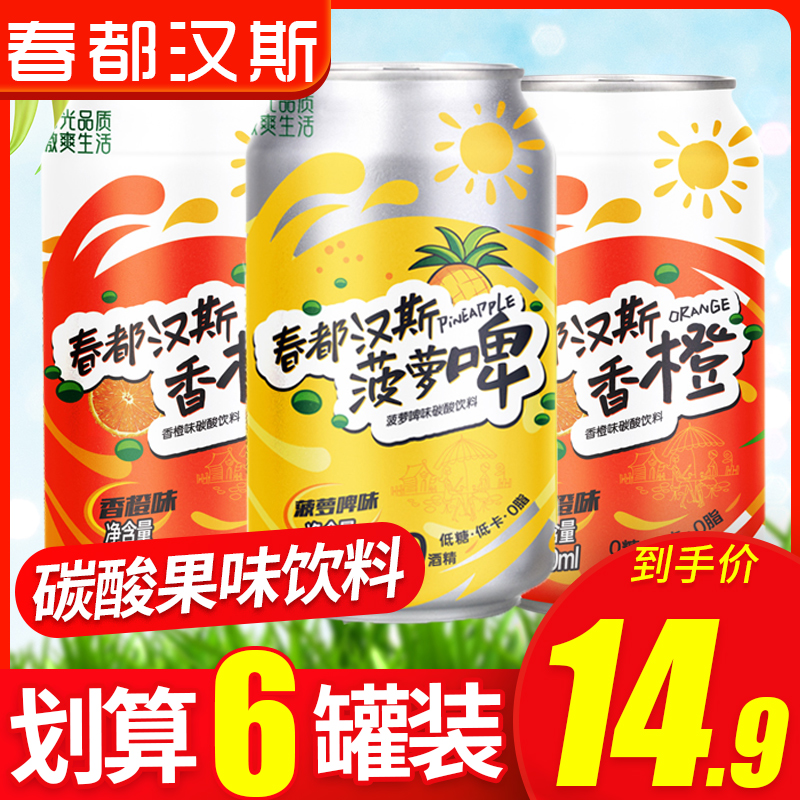 汉斯小木屋12罐啤酒汽水碳酸饮料