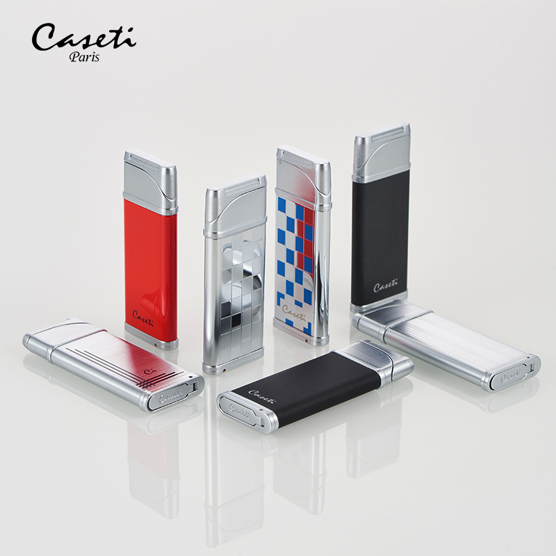 法国卡沙帝充气打火机超薄淡火防风创意礼品送男友老公生日礼物
