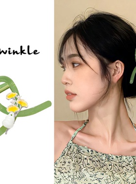 小众新中式银杏叶抓夹夏季新款