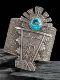 印第安古董艺术首饰纯手工蓝松石纯银项链手镯胸针抢先预告中古