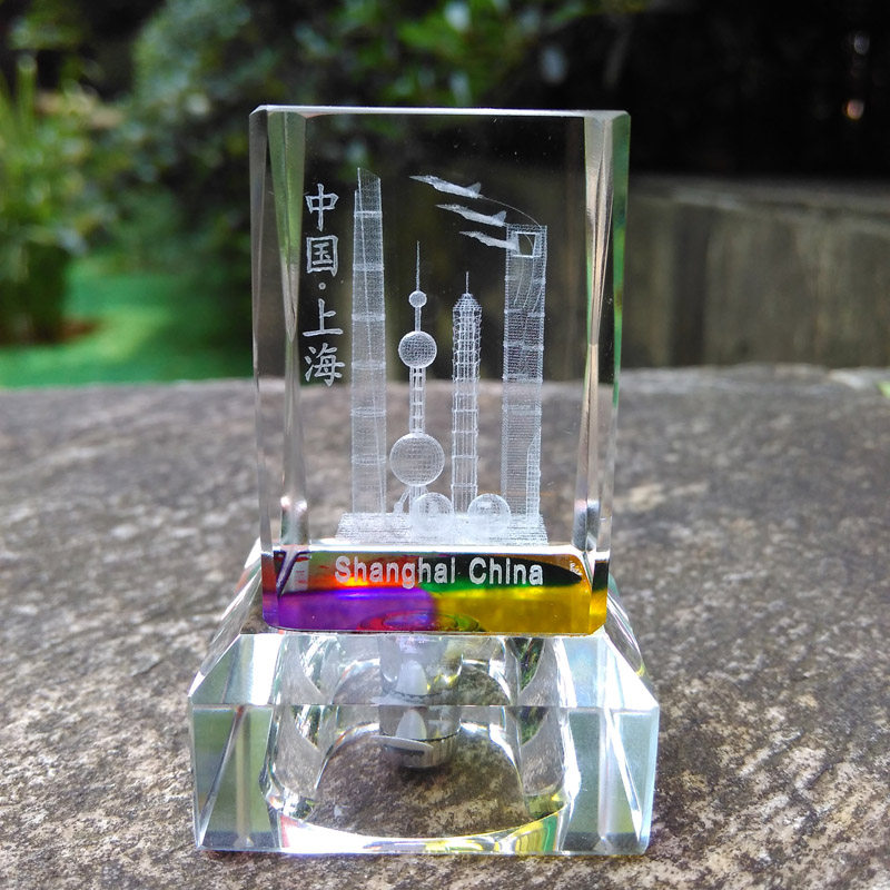 上海东方明珠模型特色旅游纪念品创意家居摆件工艺品水晶礼品包邮