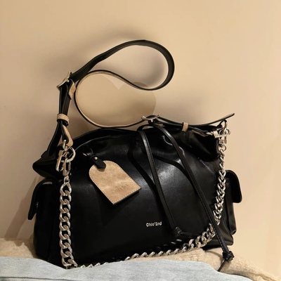 包南风Chio2n松弛感托特包包女士2024新款中性休闲大包单肩斜挎包