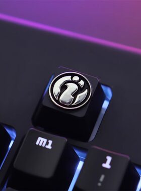 IG战队游戏周边logo标志 锌铝合金属机械键盘个性键帽按键 键石