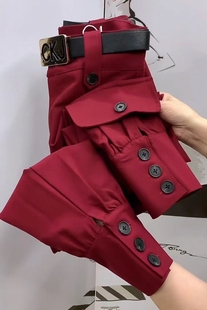 裤 新款 高品质宽松遮肉显瘦束脚工装 女2025年秋季 潮 洋气休闲马丁裤