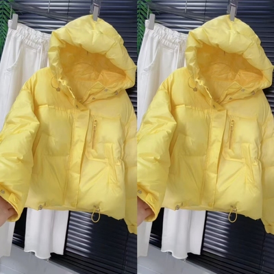 韩版宽松短款羽绒棉服2025年