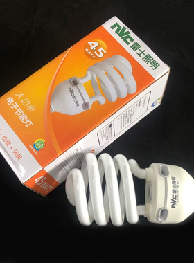 雷士照明半螺旋三基色E27节能灯泡E40白黄光 32W45W55W60W85W105W