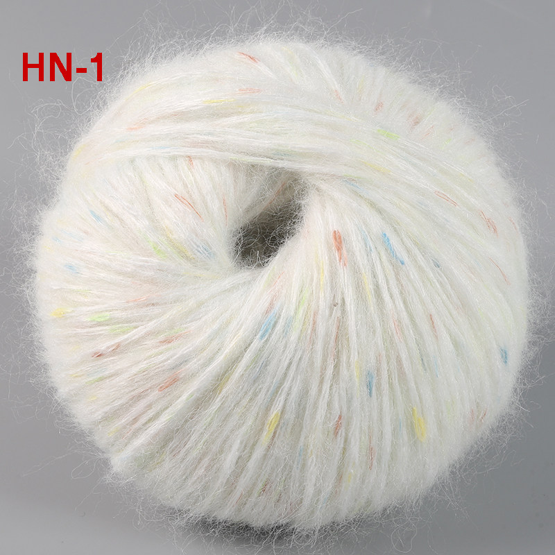 七彩羊驼绒中粗毛线羊毛线中粗线手工编织毛衣外套围巾夹花毛线团