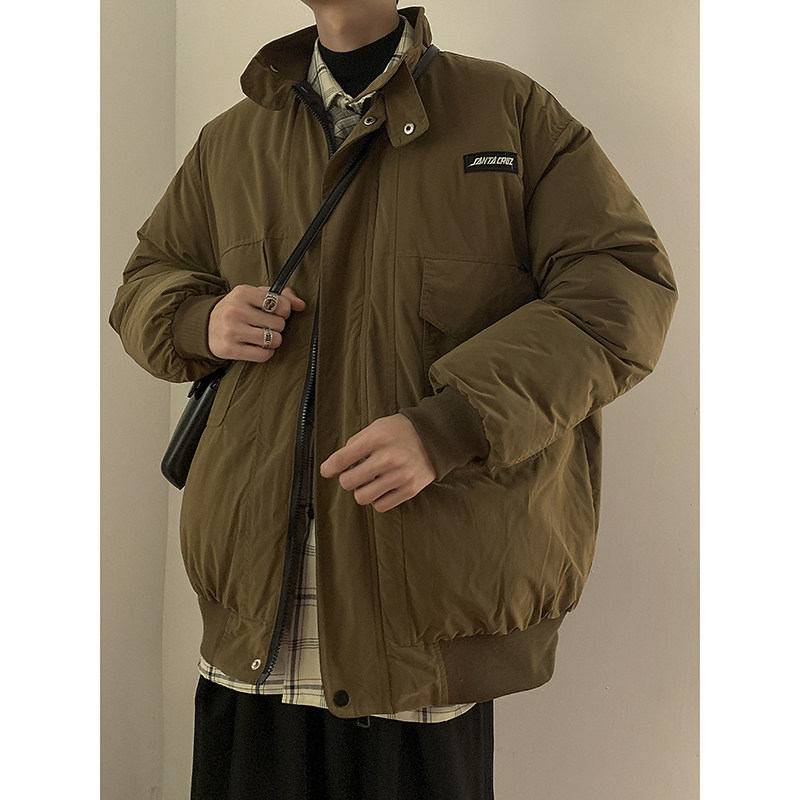 冬装日系复古宽松多口袋男女保暖休闲棉服外套棉衣M3000P135,男装棉衣,电商C323