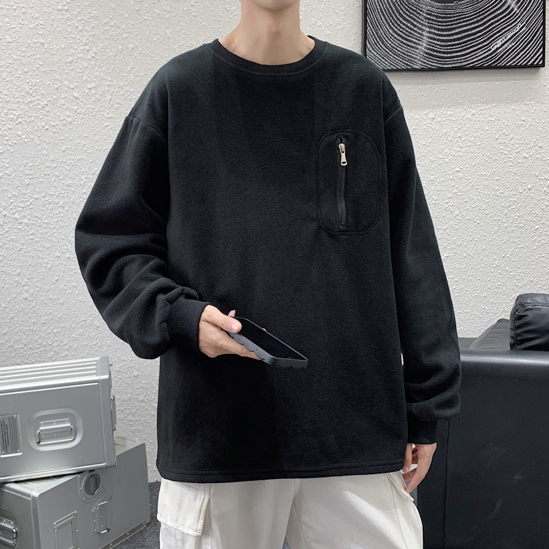 秋冬款摇粒绒套头衫卫衣男长袖保暖抓绒W209P45,男装棉衣,电商C323