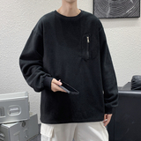 秋冬款摇粒绒套头衫卫衣男长袖保暖抓绒W209P45，男装棉衣，电商C323