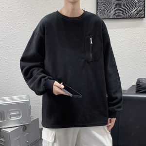 秋冬款摇粒绒套头衫卫衣男长袖保暖抓绒 W209P45图片