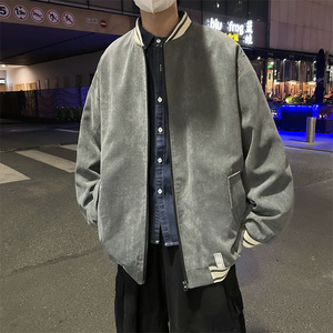 2025秋装男装灯芯绒棒球服潮流外套 JK81P70图片