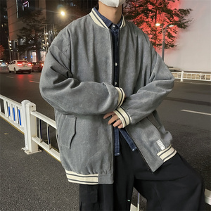 2025秋装男装灯芯绒棒球服潮流外套 JK81P70图片
